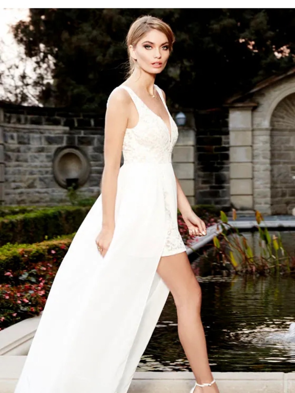 Lulus Make Way for Wonderful Off-White Lace Maxi Dress Size Medium